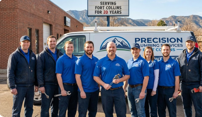 Professional plumber from Precision Plumbing Services Fort Collins team providing expert plumbing service